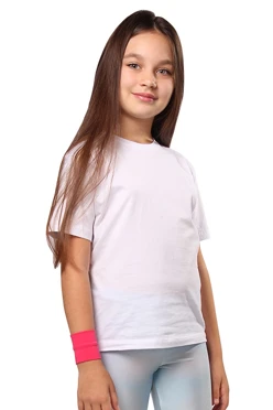 Футболка Астер из примы детская, белая#1