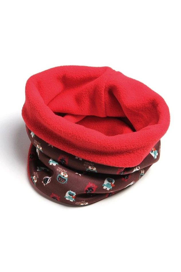 Бафф Арктик двухслойный на флисе детский, с полной запечаткой "Monster Korn"#2