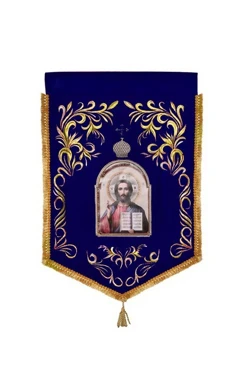 Купить хоругвь вышитая 25х45 см "С образом Спаса Вседержителя"