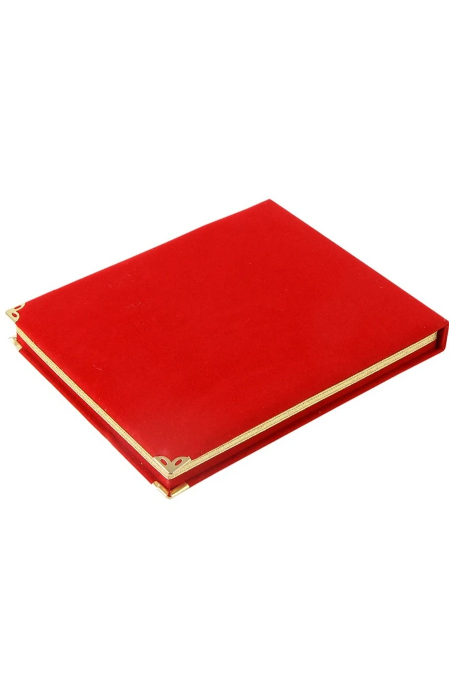 Купить плакетку настольную 15х20 см с футляром, красный