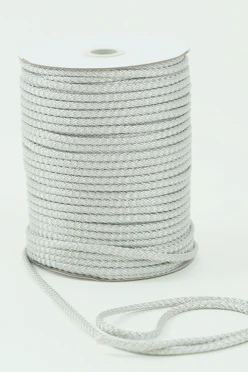 Купить шнур круглый с сердечником 6 мм пэ, серый