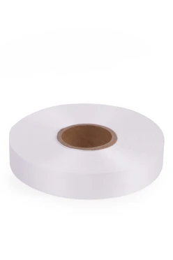 Купить ленту сaтин шириной 20 мм, однотонную белую