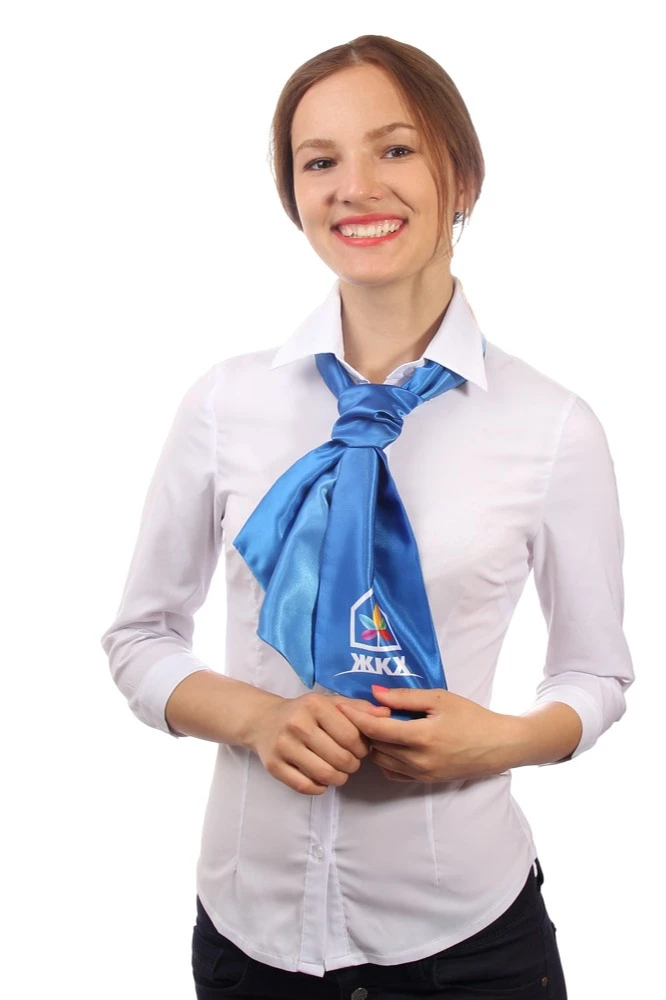 Галстук Лира женский с полной запечаткой#1