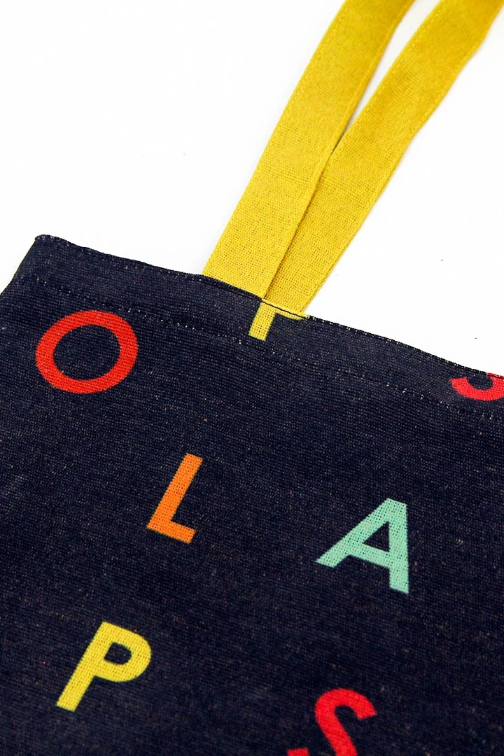 Сумка Эко Колор из двунитки 35х45 см, печать с двух сторон "No plastic"#1