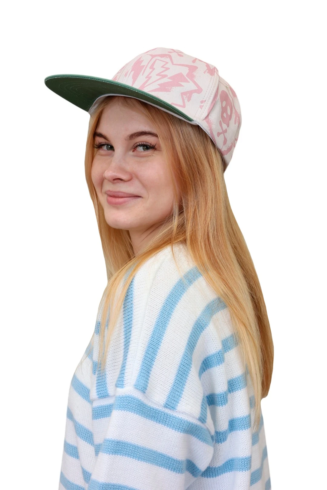 Бейсболка Сиэтл с прямым козырьком с полной запечаткой (хлопок)#1