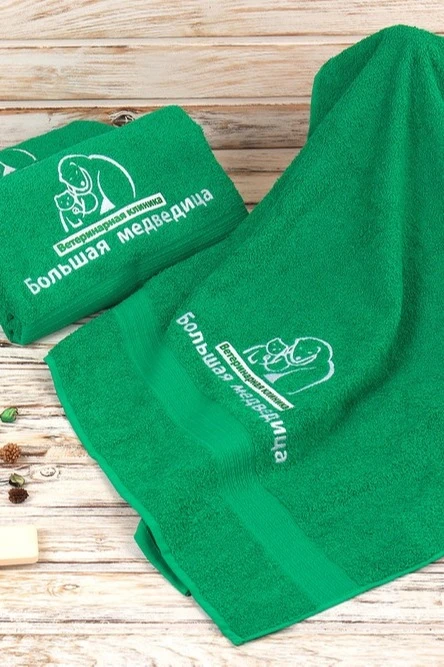 Полотенце махровое 70х140 см (Ituma), однотонное "She-bear"#5