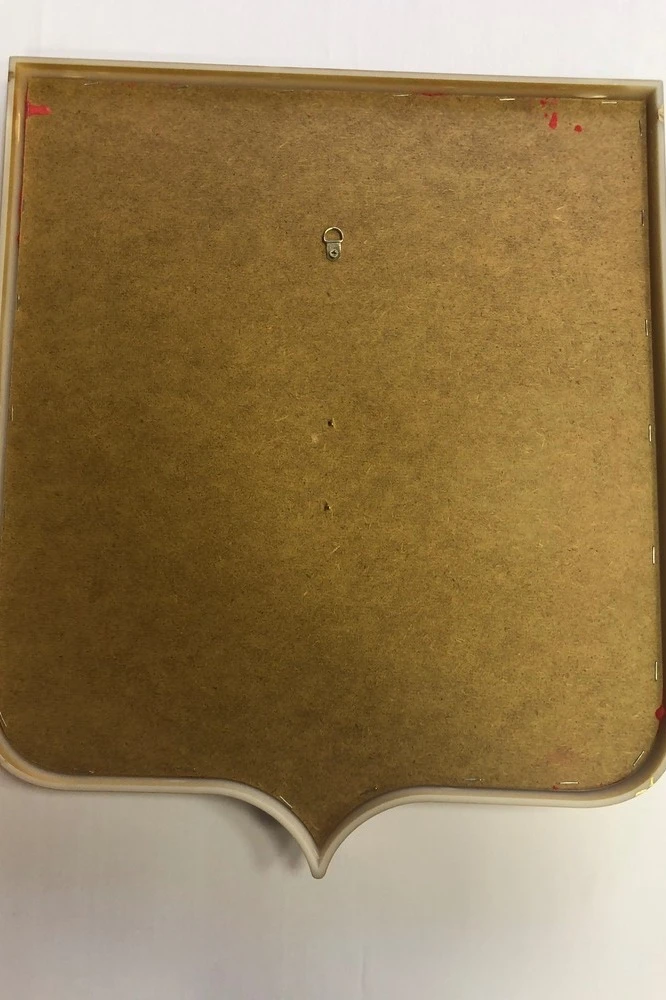 Герб РФ 42х50 см, барельеф, щит флокированный, краска, кристаллы Сваровски, стандарт#5