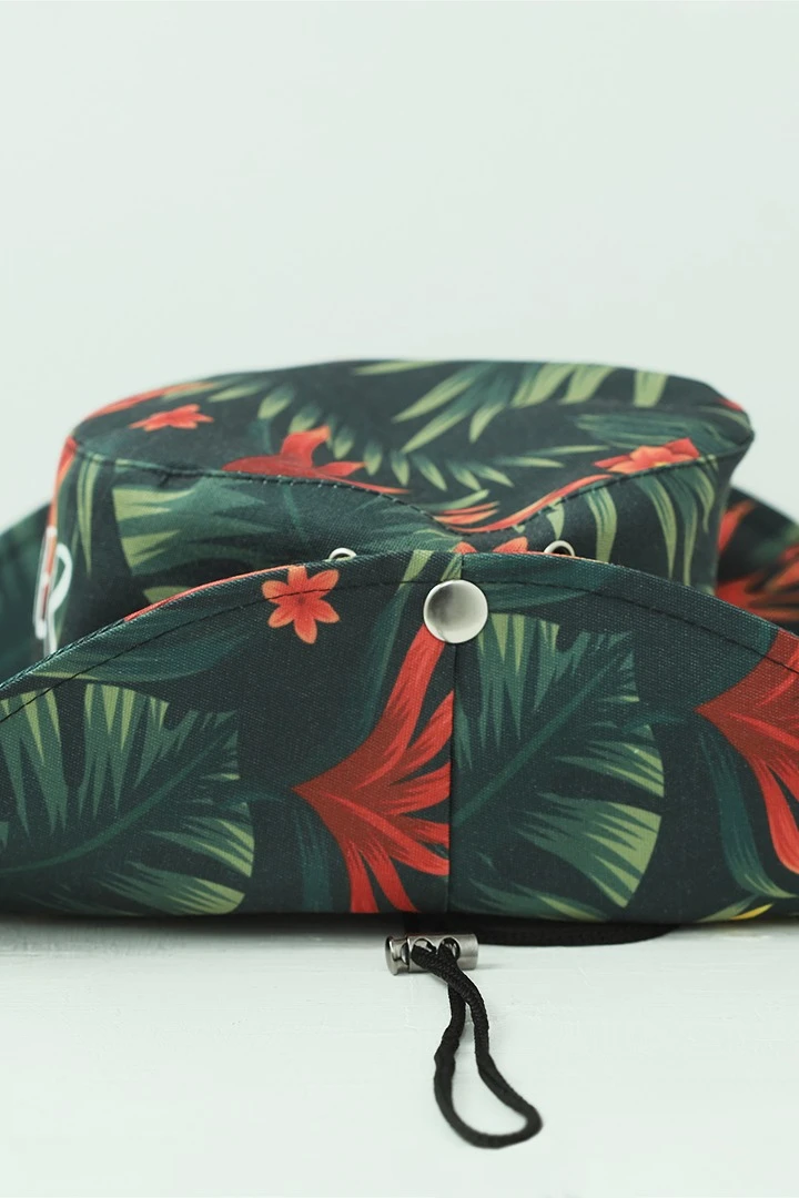 Панама Техас с полями на кнопках, с полной запечаткой "Summer time"#4