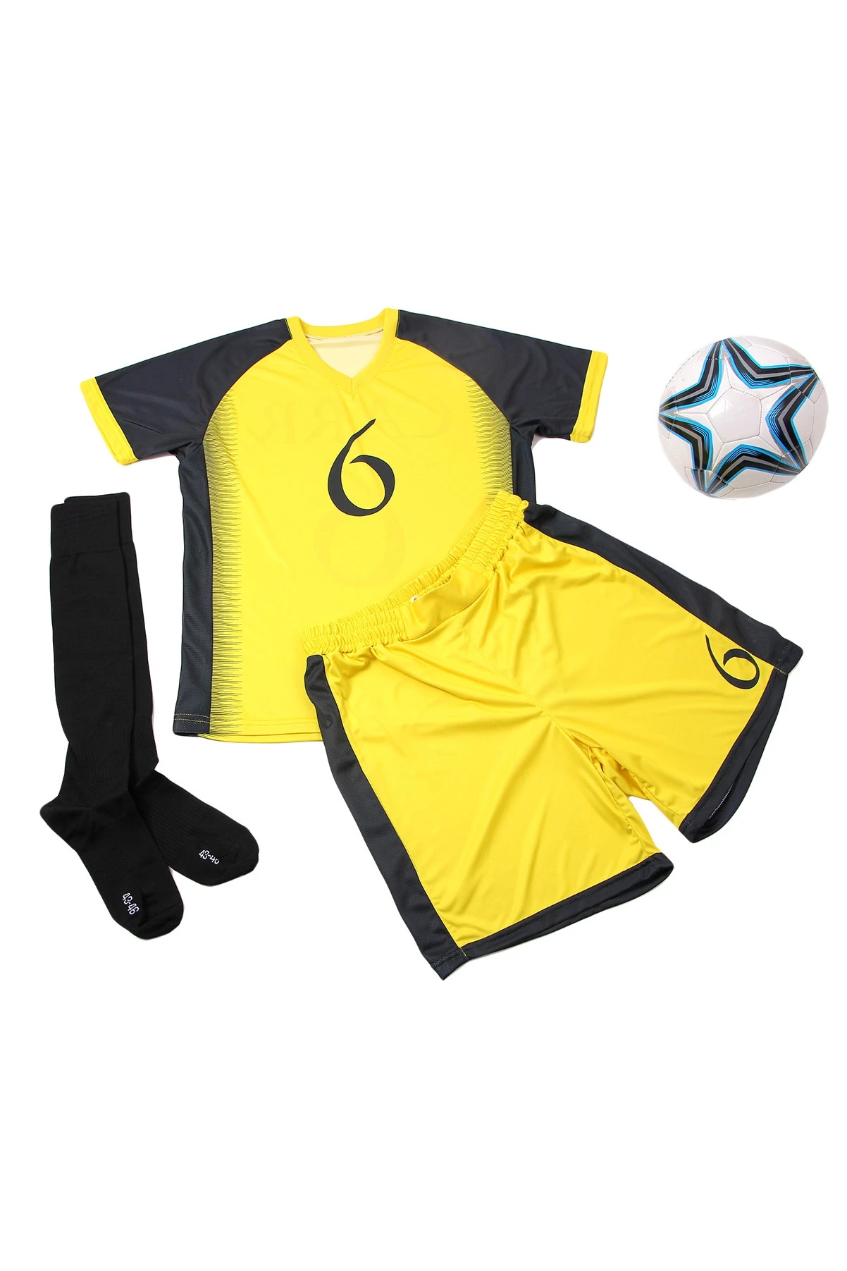 Футбольная форма Эйр мужская комбинированная, с полной запечаткой "CARR"#6 Футбольная форма Эйр мужская комбинированная, с полной запечаткой "CARR"#6