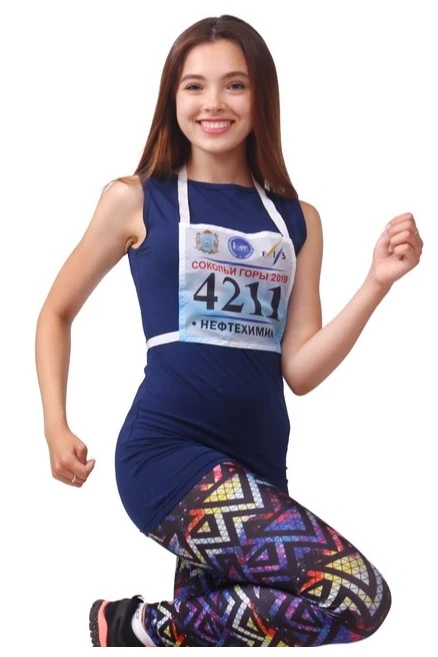 Стартовый номер на грудь 20х20 см, с полной запечаткой#1 Стартовый номер на грудь 20х20 см, с полной запечаткой#1