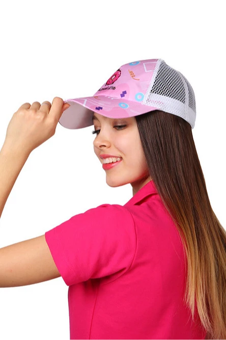 Бейсболка Вестерн облегченная с печатью на всей поверхности (полиэстер) "Candy day"#3