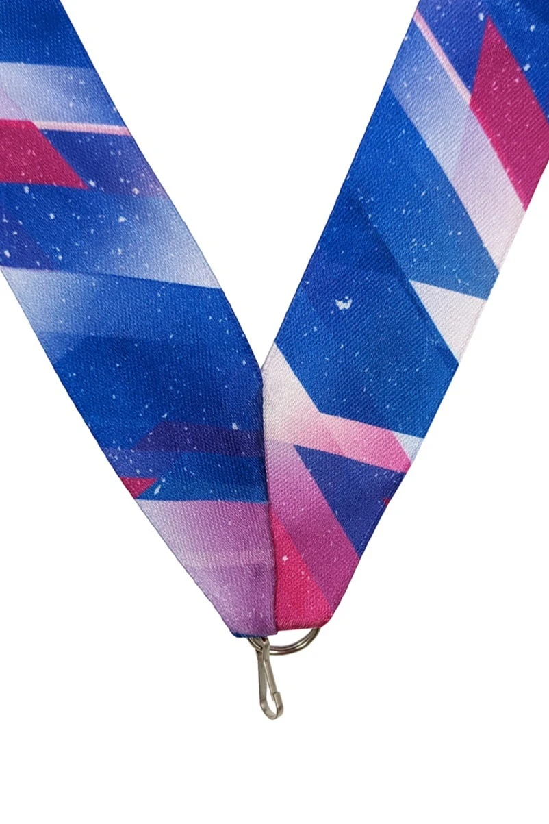 Лента для медали атлас ширина 3 см с карабином#4