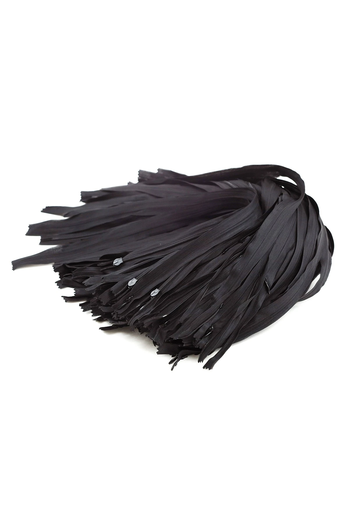 Молния спиральная потайная неразъемная 50 см, тип 3, черная#2