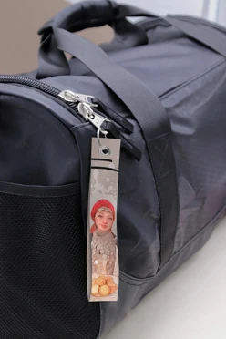 Купить ремувку 2,5х15 см с люверсом и кольцом, с принтом "Open Udmurtia"