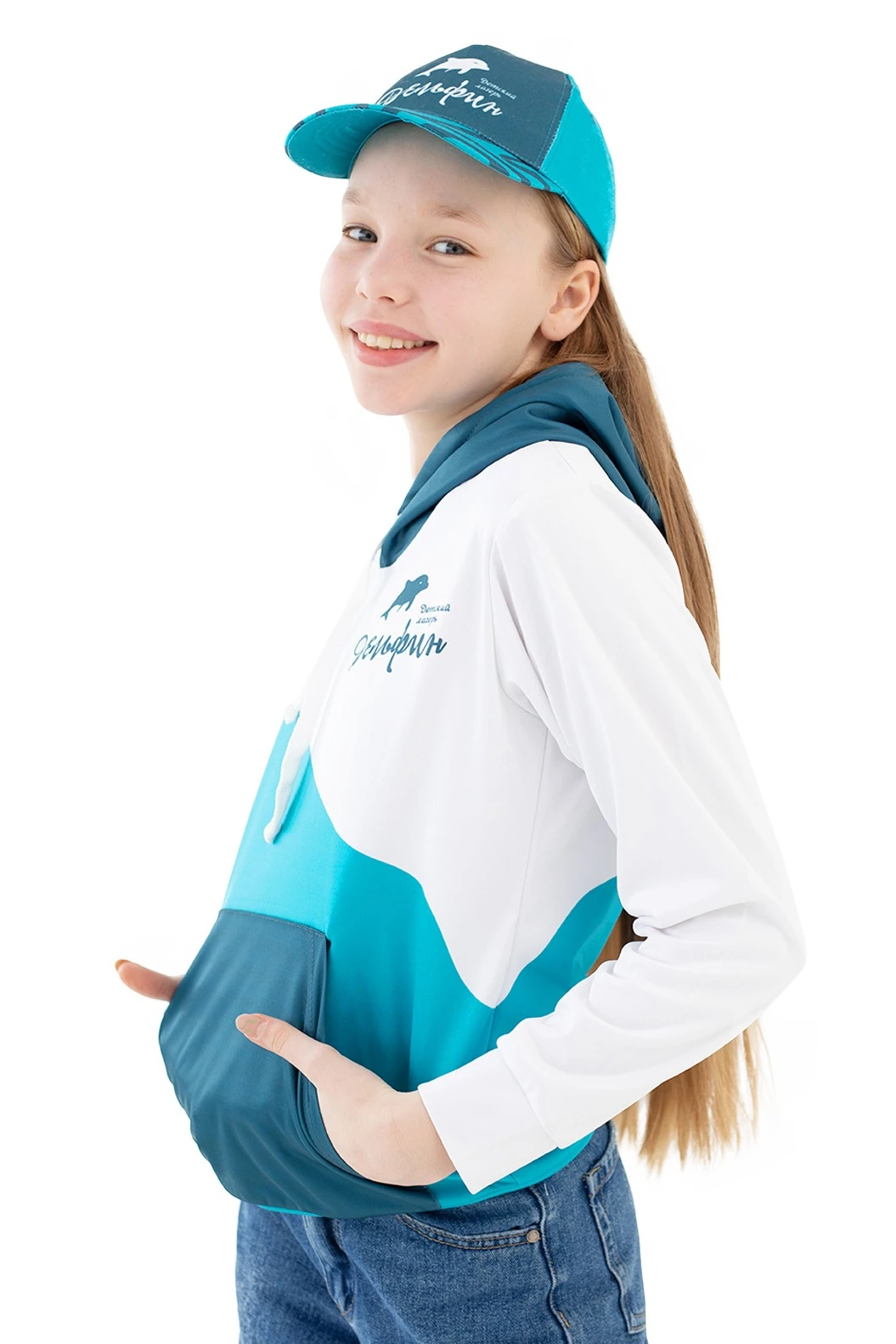 Купить худи детский (с карманами), с полной запечаткой