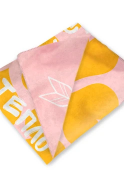 Плед Палитра флисовый 150х170 см, с принтом "I feel comfortable and warm with you"#2