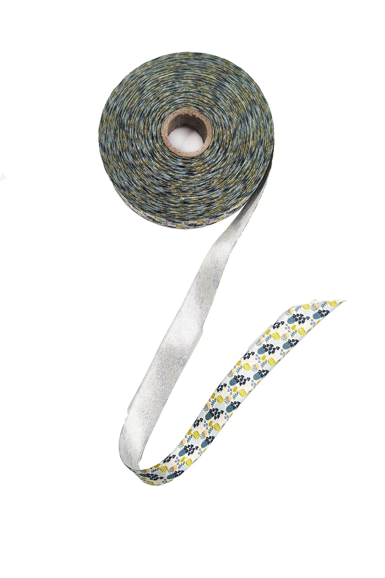 Лента атлас с люрексом ширина 2 см, полноцветная печать#4