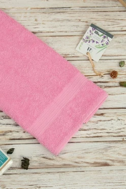 Купить полотенце махровое 50х90 см, светло-розовое