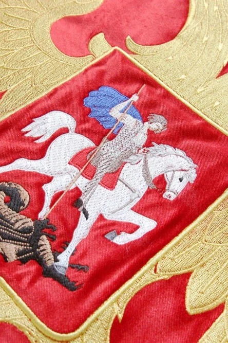 Знамя министерство здравоохранения вышитое на бархате 100х150 см#6