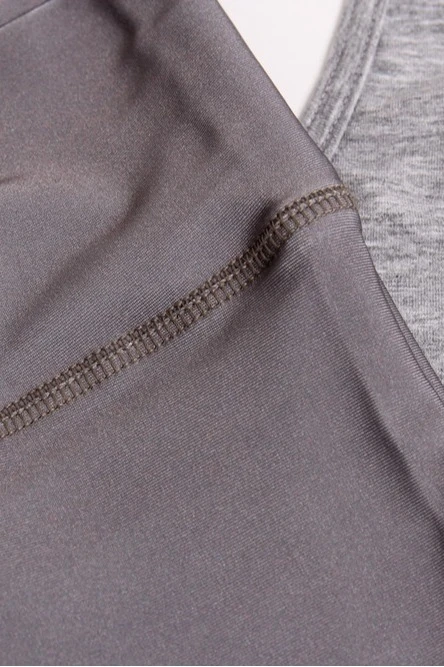 Легинсы женские с широким поясом с принтом "Grey Fog"#3