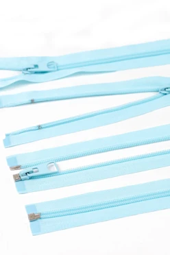 Купить молнию тип 5 разъемная 80 см, один бегунок, голубая