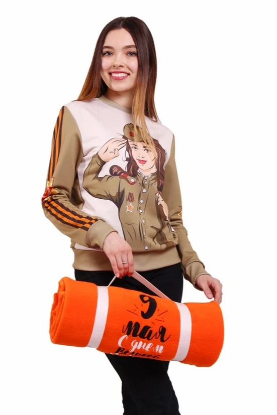 Плед Классик флисовый 120х155 см, однотонный "9 May"#2