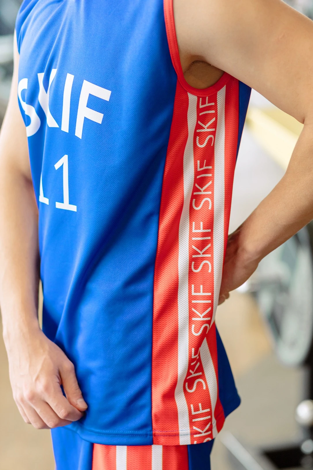 Баскетбольная форма Рональд мужская комбинированная, с полной запечаткой "Skif"#4