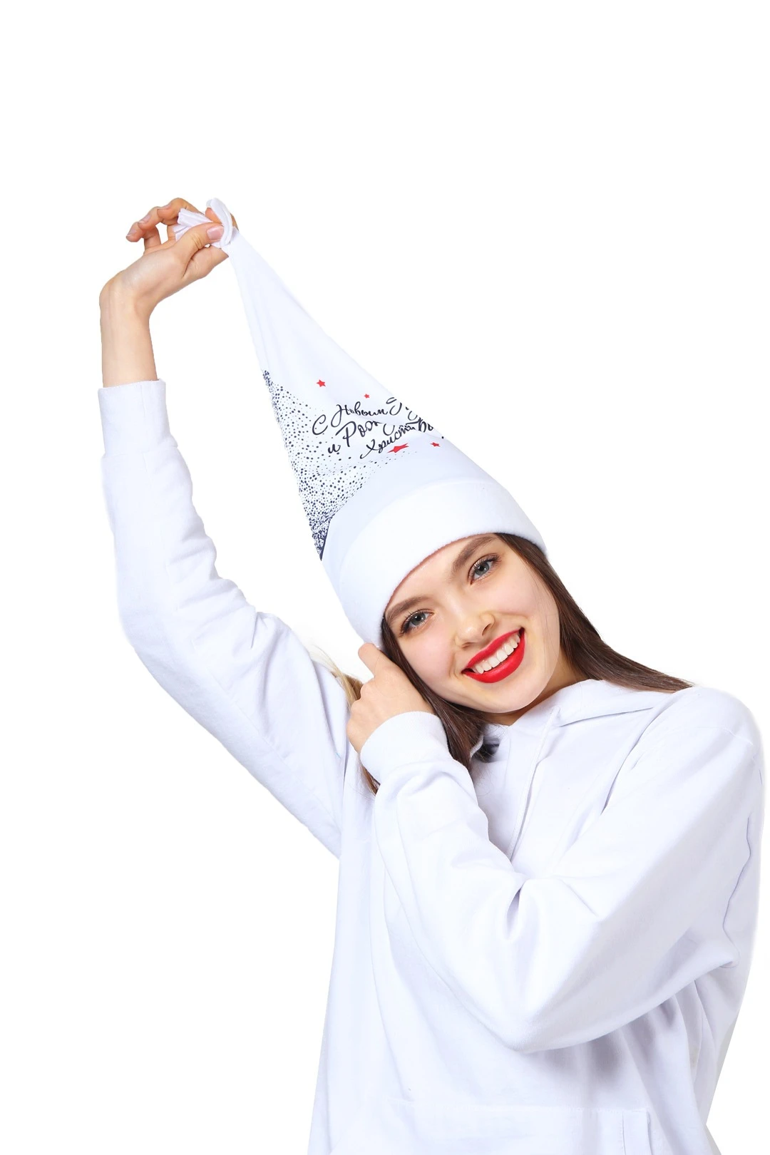 Колпак Новогодний с принтом "Merry Christmas"#1