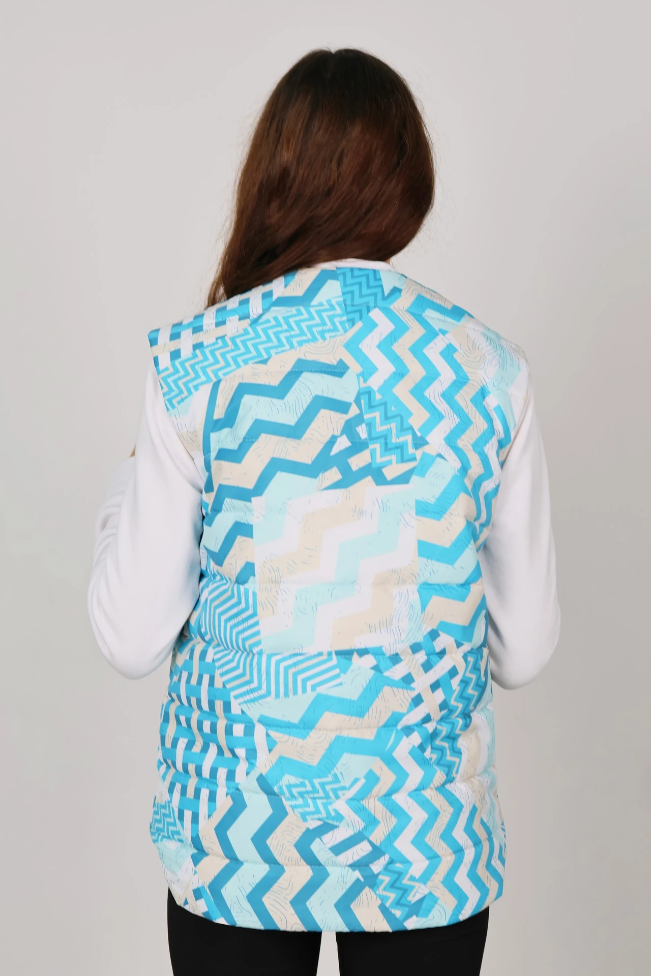 Жилет Бостон на синтепоне со стежкой унисекс, с полной запечаткой "Boston"#2