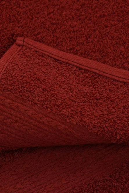 Полотенце махровое 50х90 см (Ituma), однотонное шоколадное#2