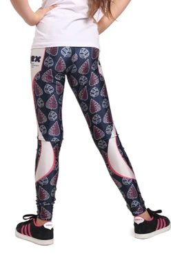 Купить легинсы спортивные детские Твист с полной запечаткой