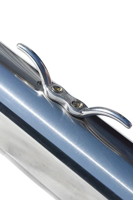 Флагшток из нержавеющей стали с плечом с открытым механизмом 10 м, Дельта#2