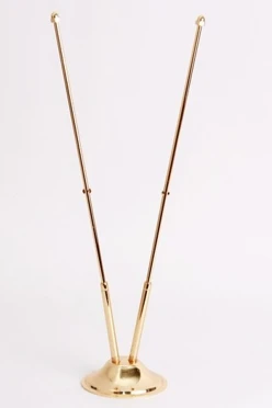 Купить подставку фигурную металлическую (золото сталь) 2 штока