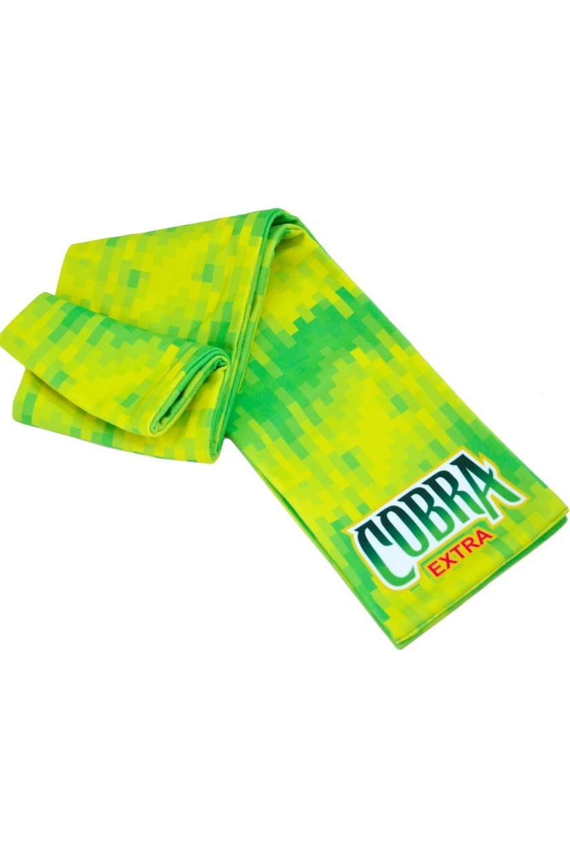 Шарф  двухслойный утепленный 15х150 см, с полной запечаткой "Cobra extra"#8