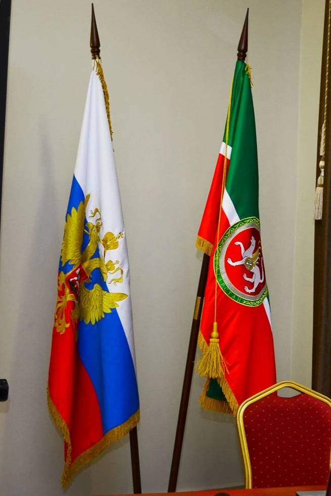 Знамя Республики Татарстан вышитое 100х150 см#2 Знамя Республики Татарстан вышитое 100х150 см#2