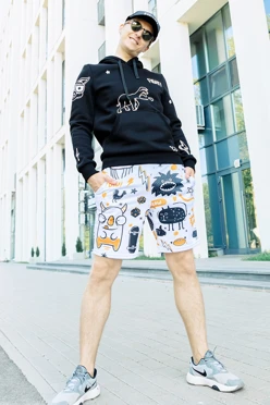 Шорты Карен мужские с полной запечаткой "Pow"