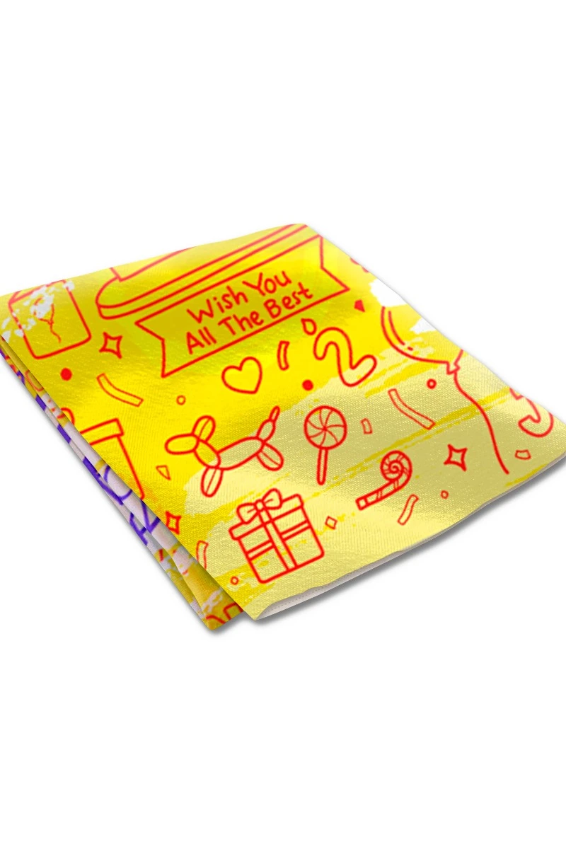 Купить плед Молли из футера 145х200 см, с принтом "To my beloved Andrey"