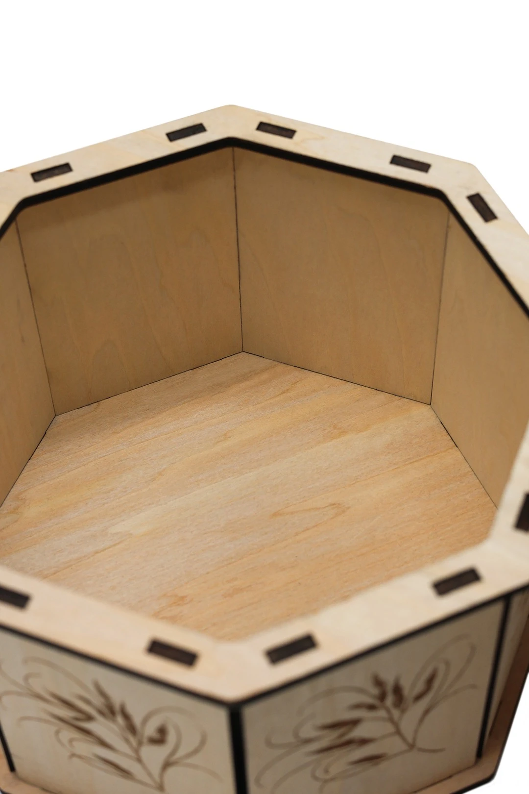 Коробка из фанеры с нанесением 160х160х95 мм#5