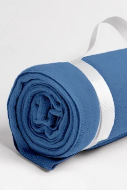 Купить голубой плед Классик флисовый 120х155 см, однотонный