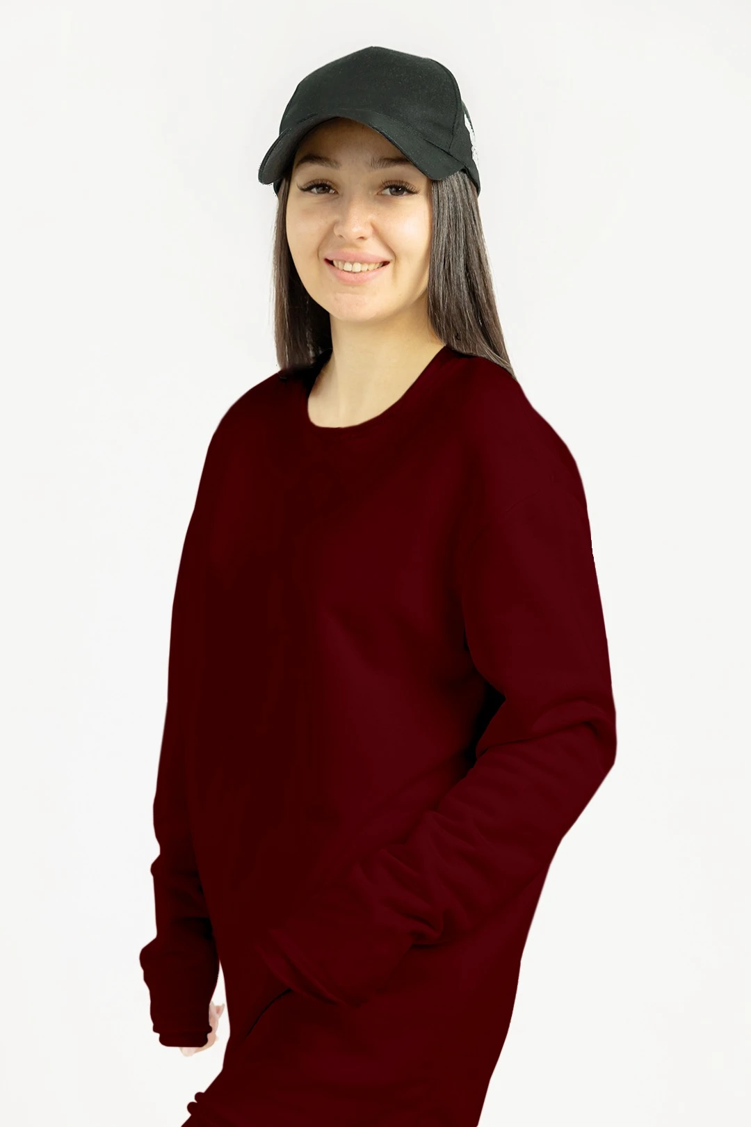 Купить толстовку Мартин из футера унисекс бордовую