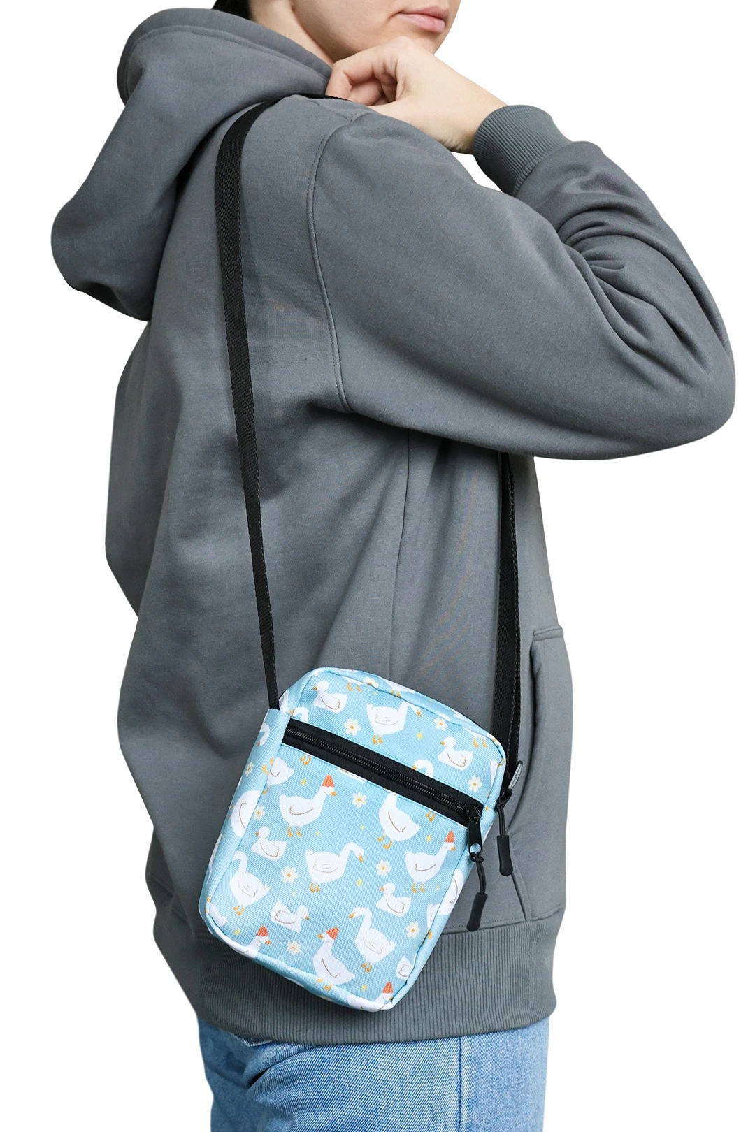 Сумка-мессенджер Ризе, с полной запечаткой "Fine goose"#6