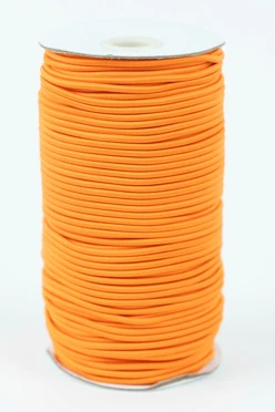 Купить резинку шляпную 100% пэ, 3 мм, оранжевую