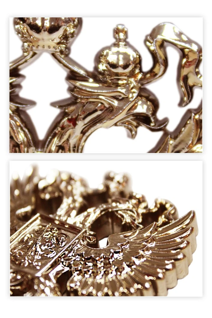 Купить Гербового орла РФ размер 6,5х7,5 см металлонапыление