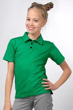 Купить футболку поло Декстер детскую зеленую