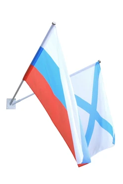 Купить кронштейн настенный на 2 штока с алюминиевыми древками 1,5 м