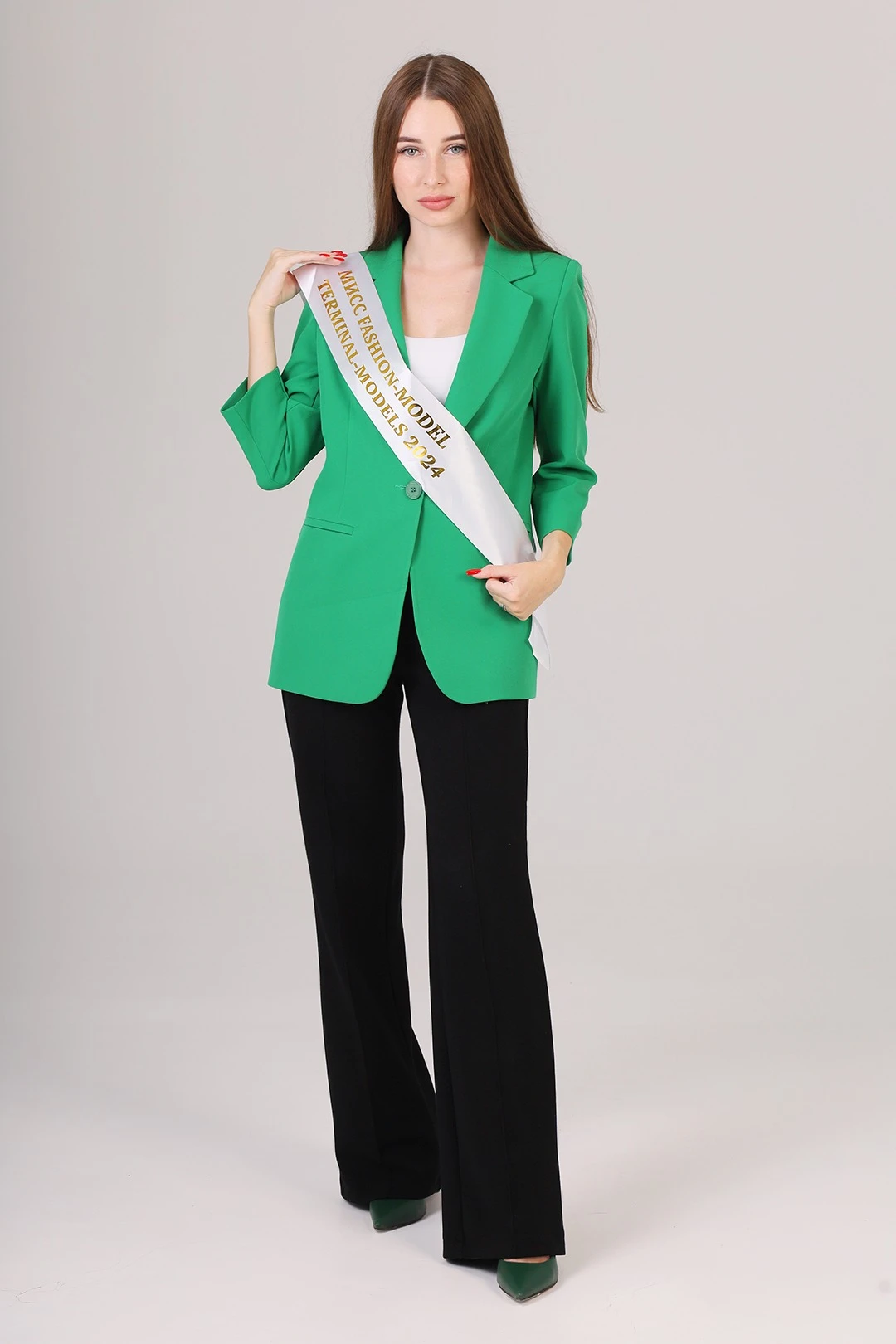 Лента нагрудная сатин 10х150 см, печать золотом#1