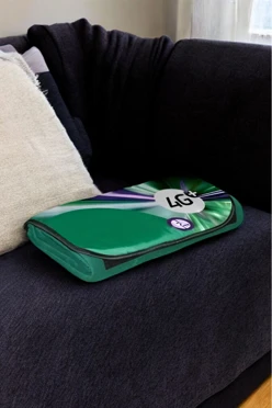 Купить зеленый плед Компакт флисовый 155х170 см