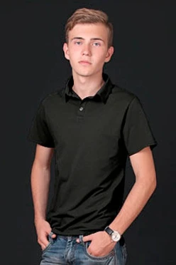 Купить поло Декстер унисекс черную