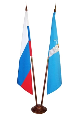 Купить флаги РФ и Ульяновской области (габардин 100х150 см)