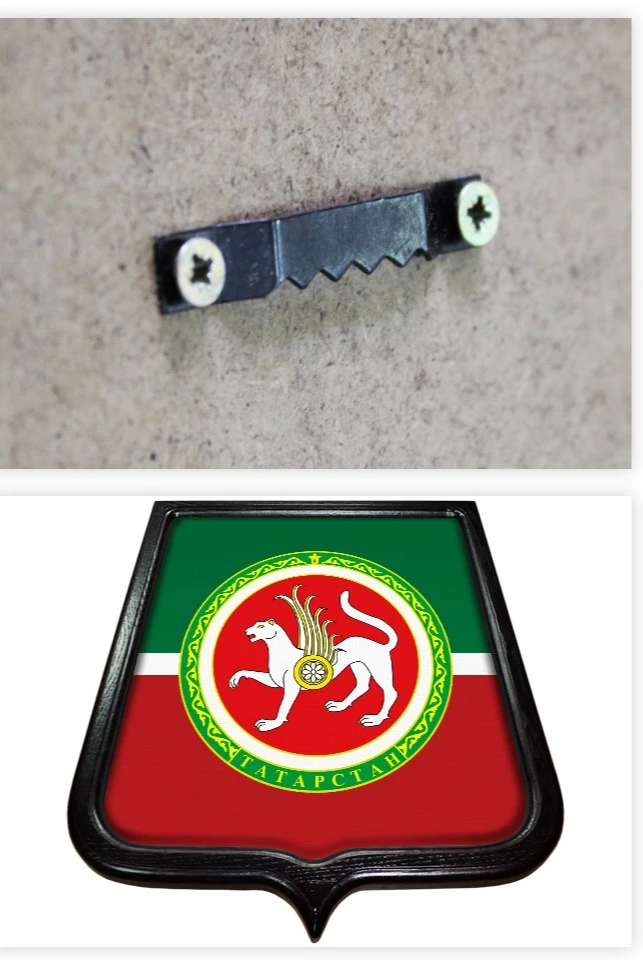 Купить Герб Татарстана 35х43 см печатный темная рамка